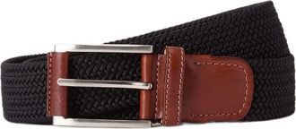Robert Talbott Stretch Nylon Garfield Belt in Black at Nordstrom, Size 36