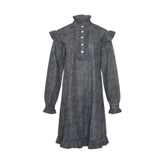 Noella Kleedjes, Dames, Zwart, XS, Reno Ruby Ruffle Jurk