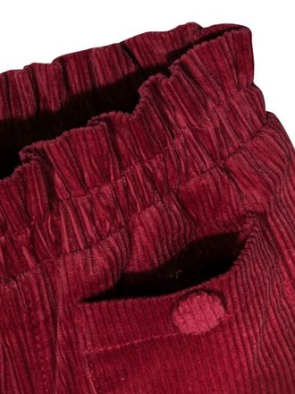 Chlo&eacute; Velvet Cotton Trousers - Pink