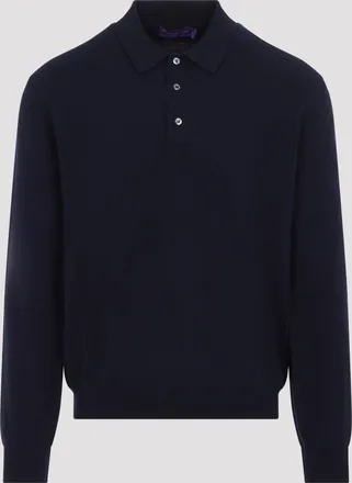 Ralph Lauren Purple Label Etichetta viola Ralph Lauren L/S Polo in maglia