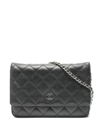Chanel 2015 Classic Flap chain shoulder bag - Zwart