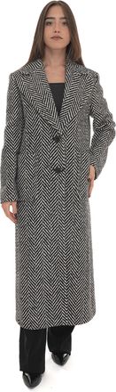 Pennyblack Cappotto lungo Kastel Nero-bianco Pennyblack Donna