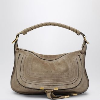Chlo&eacute; Marcie small bag in light brown suede