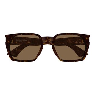 Saint Laurent Rectangle-Frame Sunglasses - unisex - Saint Laurent - Sunglasses - Brown - 57 MM - Accessories