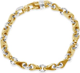 Pompeii3 Mens Designer Seed & Rolo Link 14k Gold (37gram) or Platinum (59gram) 7mm Bracelet 8.5