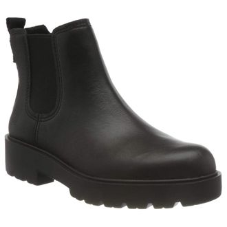 UGG Markstrum Leather Womens Ankle Boots - Black - Size:UK 8