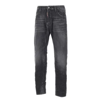 Dsquared2 Slim-fit Jeans, male, Black, Size: M Slim Twist Jeans