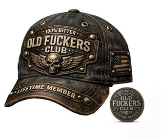 Generic Old Fuckers Club-Vintage Baseball Cap,Deal Grumpy Old Timer Gift for Bitter Veterans Black
