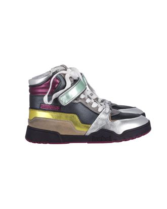 Isabel Marant Isabel Marant Bresse Metallic Colorblock Hooggedragen Sneakers in Multicolor Leer
