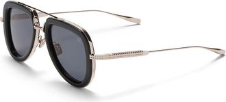 Valentino V - LSTORY Grey Anti Reflective Pilot Unisex Sunglasses VLS-129 A 50