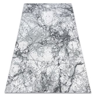 RugsX Rugsx - Alfombra Acr&iacute;lica Valencia 073 M&aacute;rmol Gris Claro / Gris Oscuro Grey 80x150 Cm