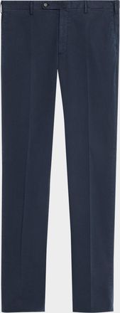 Incotex Men & apos;s Pressed-Crease Cotton Trousers