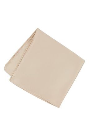 Brooklyn Brigade Mens Solid Satin Pocket Square in Champagne at Nordstrom