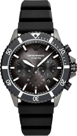 Emporio Armani Chronograaf Duikhorloge - Heren - Horloges - Grijs - ONE Size - Accessoires