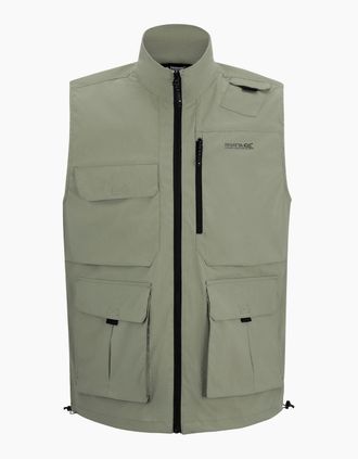 Regatta Mens Regatta Mens Light Insect Repellent Travel Body Warmer - Green - Size: 40/Regular
