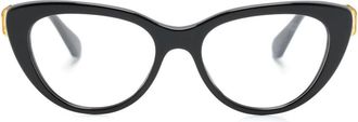 Swarovski SK2005 cat-eye glasses - women - Acetate - 53 - Black
