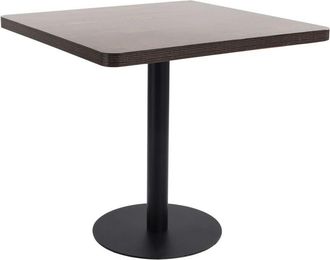 vidaXL Bistro Table Dark Brown 80X80 cm MDF vidaXL