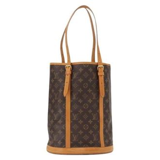 Louis Vuitton Pre-owned Bucket Bags, female, Brown, Size: ONE SIZE Pre-owned Bucket GM Shoulder Bag