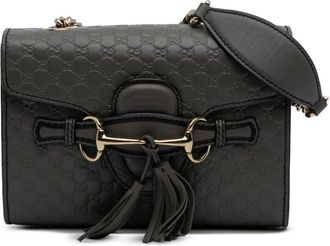 Gucci Pre-owned Cross Body Bags, female, Gray, Size: ONE SIZE Pre-owned Shoulder Bag with Tassel