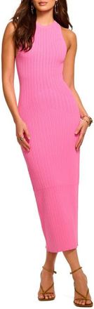 Ramy Brook Marienne Stitch Sleeveless Maxi Sweater Dress in Pink Garnet at Nordstrom, Size Xx-Small