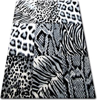 RugsX Alfombra Bcf Flash 33307/177 Black 120x170 Cm