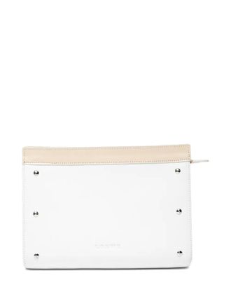 Loewe studded pouch - White