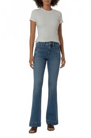Kut from the Kloth Natalie High Rise Bootcut Jeans In Alliance Wash