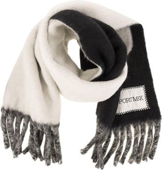Sportmax Tenue - Two-Colour Scarf With Fringes