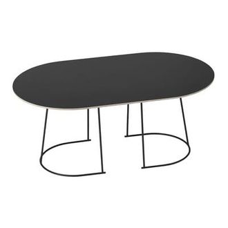MUUTO Coffee table Airy - Black - Stratified - Designer Cecilie Manz