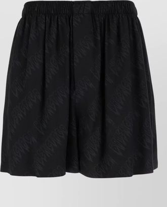 Balenciaga viscose bermuda shorts relaxed silhouette