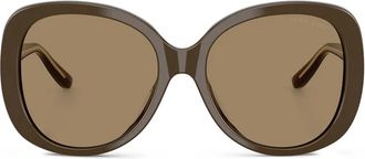 Giorgio Armani Occhiali da sole tondi - Marrone