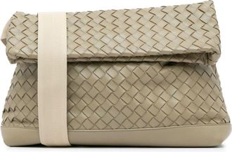 Bottega Veneta Borsa a tracolla Fold Over Intrecciato in nappa 2012-2023 - Marrone