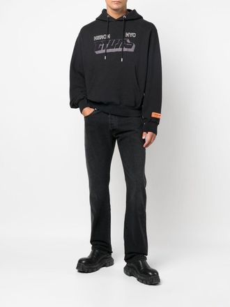 Heron Preston Hoodie met print - Zwart