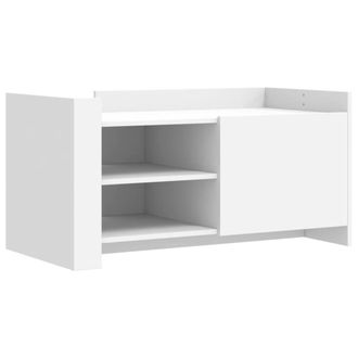 Berkfield Home Coffee Table White 100x50x50 cm Engineered Wood | Size: 100 x 50 x 50 cm
