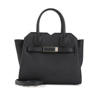 Valextra Handbags, female, Black, ONE SIZE, Milano Crossbody Micro Bag