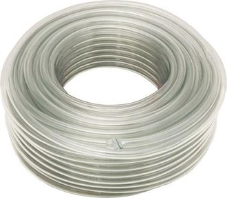 cofan Manguera Pvc Monocapa Cristal 18x24mm/50m, Rollo De Manguera De Pvc Cristal. Adecuada Para Pasar Sin Presi&oacute;n Productos, L&iacute;quidos, Agua, Aceites, Etc. 