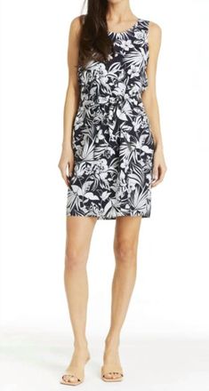Drew Chloe Sleeveless Dress In Navy