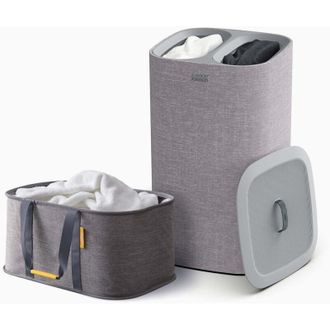 Joseph Joseph Joseph Joseph Laundry 2 piece set - Hold-All 35L Cesto porta biancheria Pieghevole + Tota 60L Cesto separatore per la Biancheria a 2 scomparti con