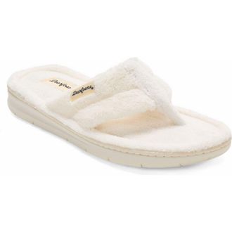 Dearfoams Wrenley Terry Thong Flip Flop Slipper in Muslin at Nordstrom, Size X-Large
