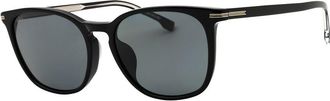 HUGO BOSS Mens BOSS 1668/F/SK 56mm Polarized Sunglasses