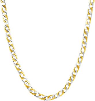 Pompeii3 Mens Curb 14k Gold (30gram) or Platinum (56gram) 5mm Link Chain Necklace 20