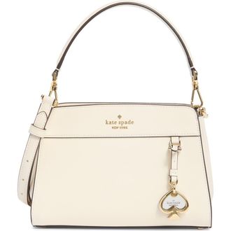 Kate Spade New York madison saffiano leather small satchel in Meringue at Nordstrom Rack