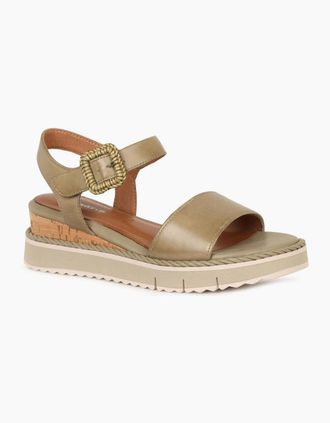 Tamaris Tamaris Womens Michi Womens Wedge Heel Sandals - Gold - Size: 6