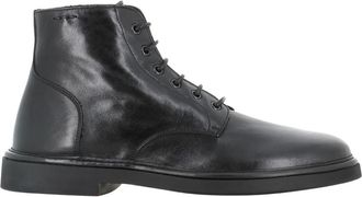 Alexander Hotto Lace-up Boot - Heren - Veterlaarzen - Zwart - 42 1/2 EU - Leer - Schoenen