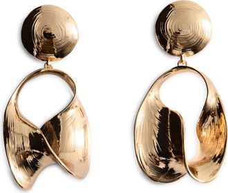 Mango Pendant Clip-On Earrings in Gold at Nordstrom