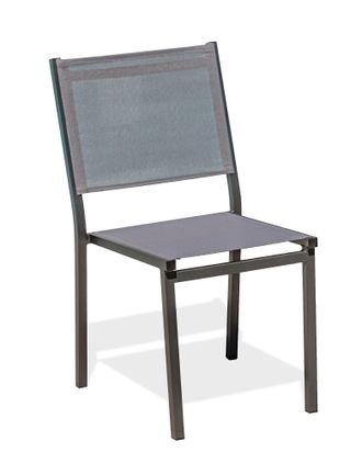 DCB Garden Tolede - Silla De Jard&iacute;n Apilable En Alu Y Lona Plastificada - Dcb Garden