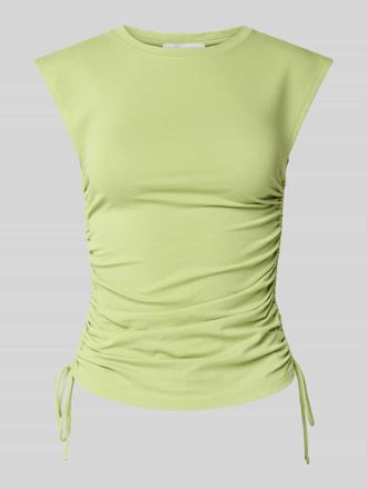 Topshop Tr&auml;gertop mit seitlichen Raffungen Modell GURI in Hellgruen, Gr&ouml;&szlig;e XS