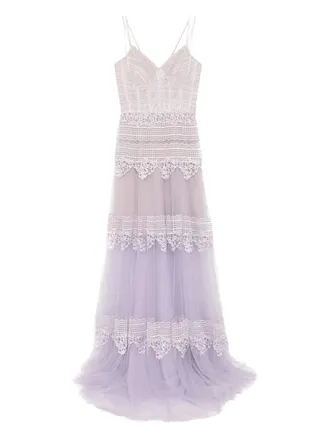 Saiid Kobeisy Lace Long Dress