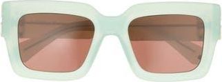 Off-white 52mm Mystic Square Sunglasses in Sage Brown at Nordstrom Rack