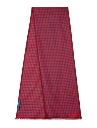 Robert Talbott Niven Houndstooth Scarf in Red at Nordstrom